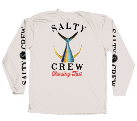 Tech Tee Rashguard - White Tee shirt salty
